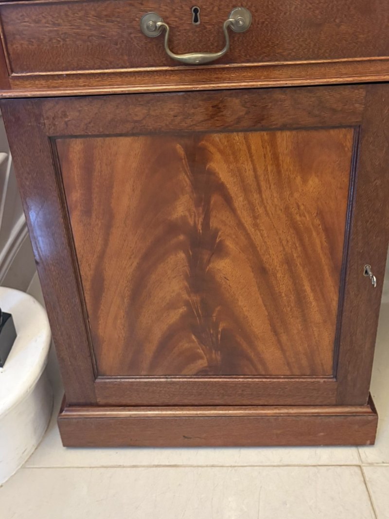 Antique Edwardian Quality Mahogany Partners Desk